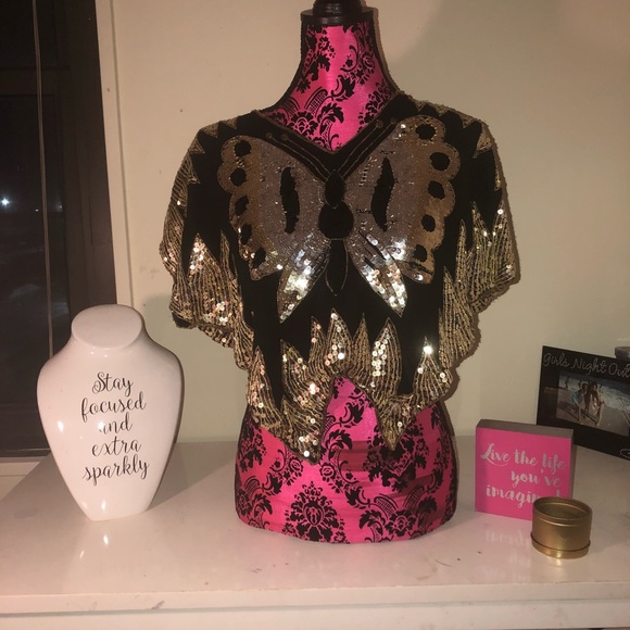 Tops - Sequin Embellished shirt